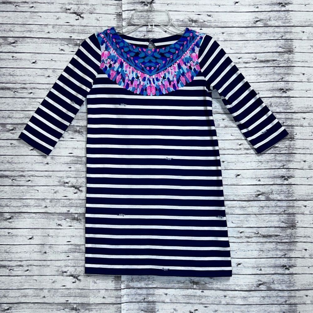 Lilly Pulitzer Mini Bay Dress Island Medallion Stripe